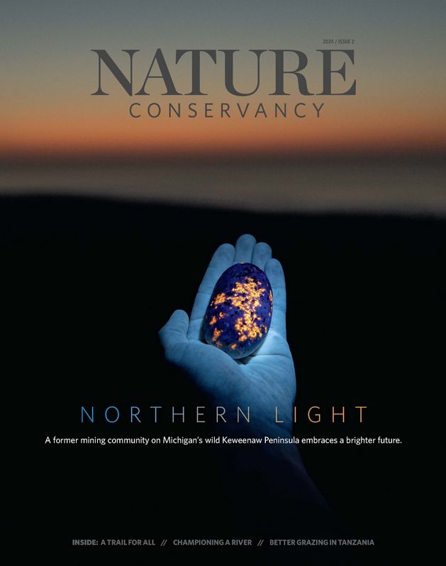 Cover of Nature Conservancy magazine.