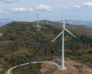 Wind turbines in portugal.